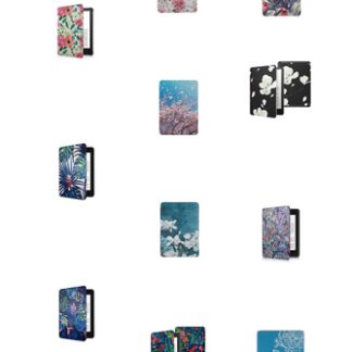CAWA Slim Smart Case/Cover for Kindle Paperwhite 6" (Gen 10 - 2018) - Flowers
