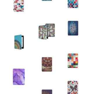 CAWA Slim Smart Case/Cover for Kindle Paperwhite 6" (Gen 10 - 2018) - Colours & Shapes
