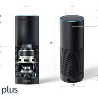 Stereo Set Echo Plus (1st Generation) - 2x Smart speakers with Alexa and Built-in Hub