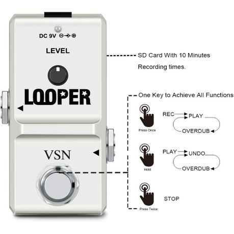 VSN Looper Pedal with 1GB Memory Card - Image 2