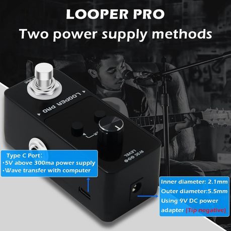 M-VAVE Looper PRO - Mini Digital Guitar Loop Pedal With Tuner - Image 2