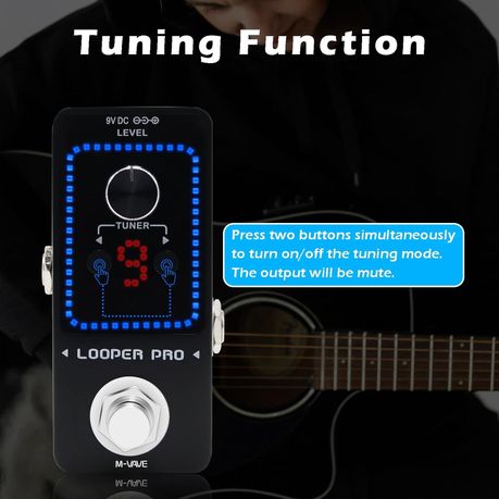 M-VAVE Looper PRO - Mini Digital Guitar Loop Pedal With Tuner - Image 4