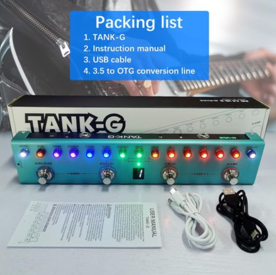 M-VAVE Tank Guitar / Bass Multi-Effects Pedal - Image 10