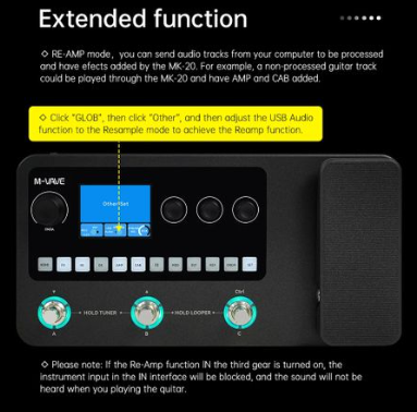 M-VAVE MK-20 Guitar/Bass Multi-FX Pedal - Image 4