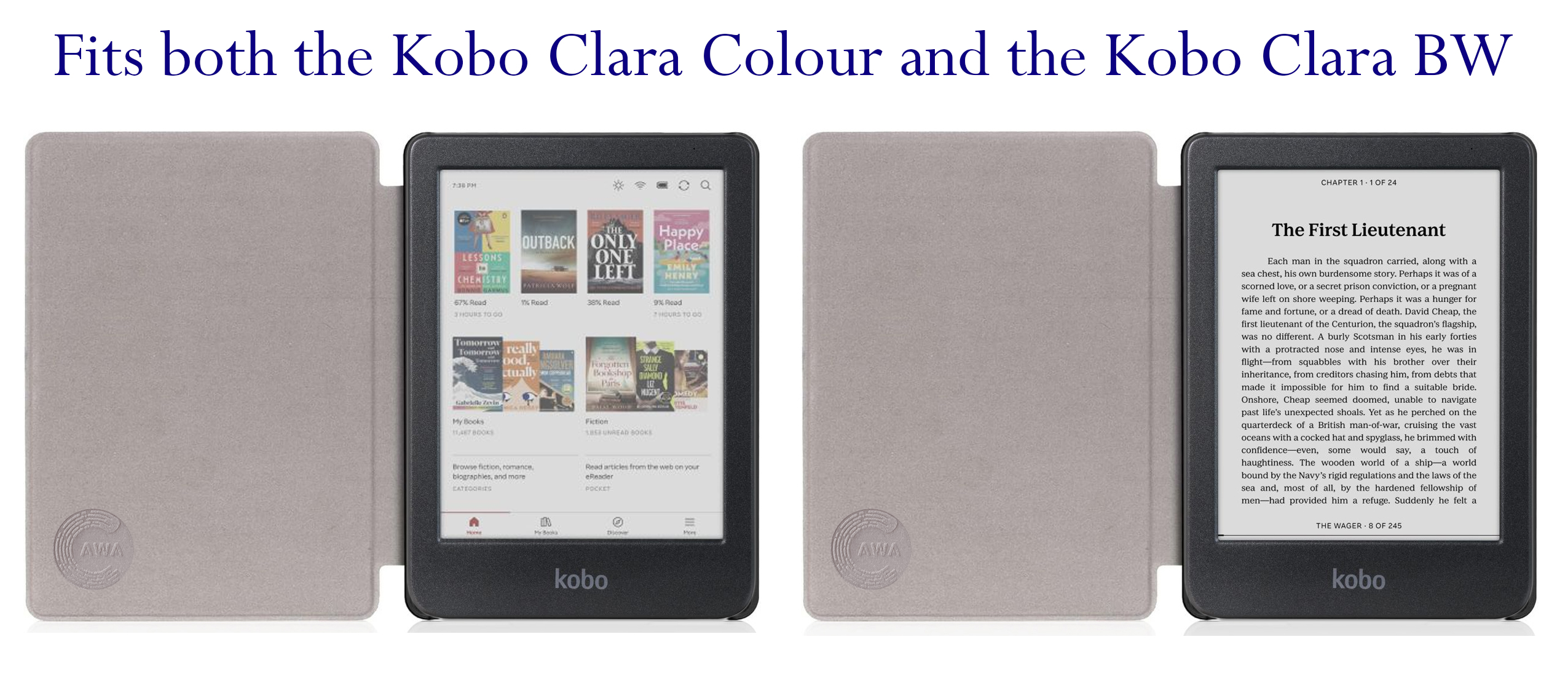 CAWA Smart Cover for Kobo Clara E-Reader - Image 3