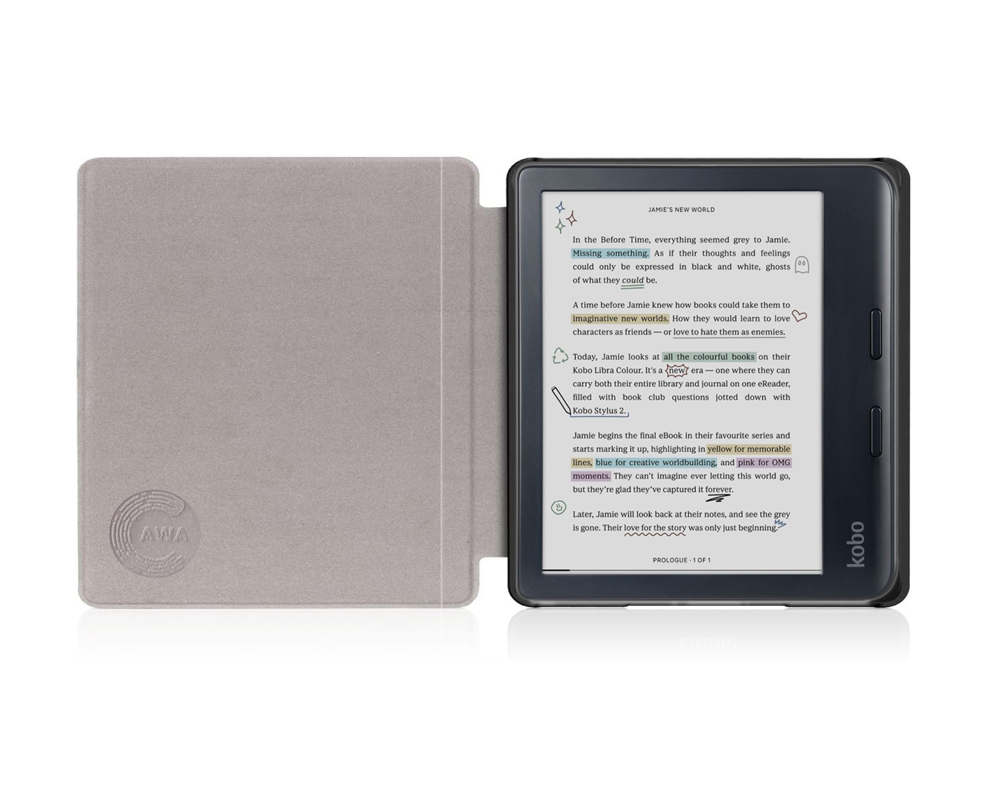 CAWA Smart Cover for Kobo Libra E-Reader - Image 3
